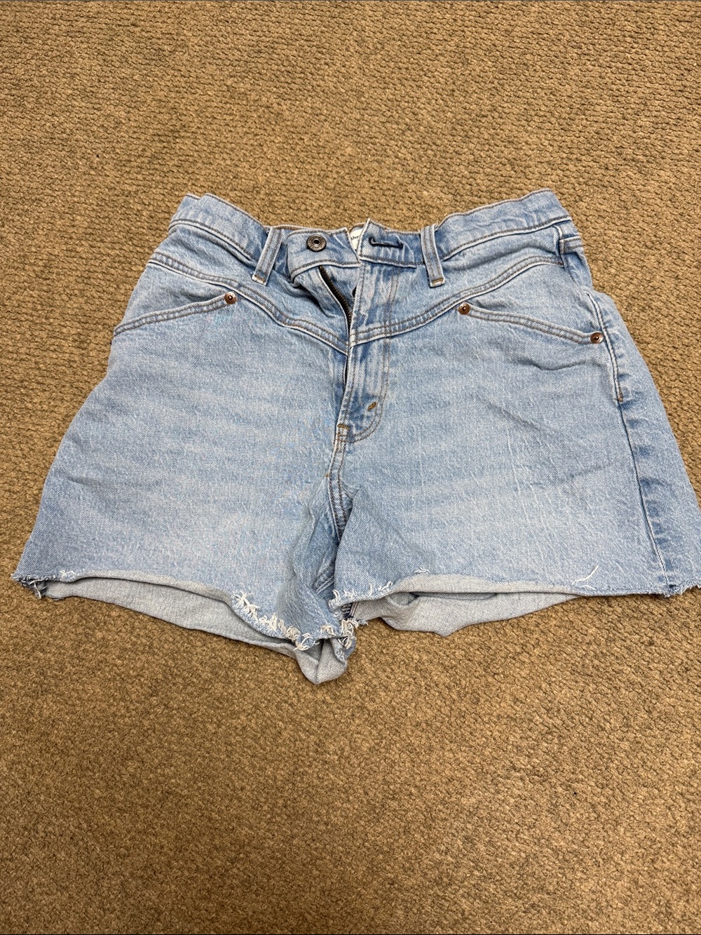 EUC Abercrombie High Rise Dad Short in Curve Love 6